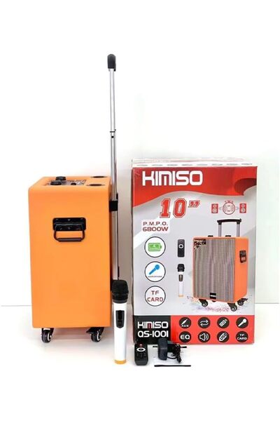 CFT Kimiso QS-1001 Portable 10-Inch Wireless Speaker – Powerful TWS Woofer, Bluetooth Connectivity, Bi