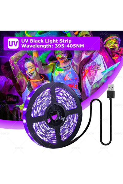 Choice شريط إضاءة LED 1 متر UV DC 5V الأشعة فوق البنفسجية 395-405 نانومتر ضوء أسود 2835 SMD مصباح UV شريط LED مرن f