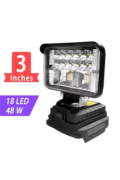 Choice لا يوجد USB 3IN 18LED 48W 3/4/5/8 بوصة مصباح LED محمول كشافات لاسلكية ...