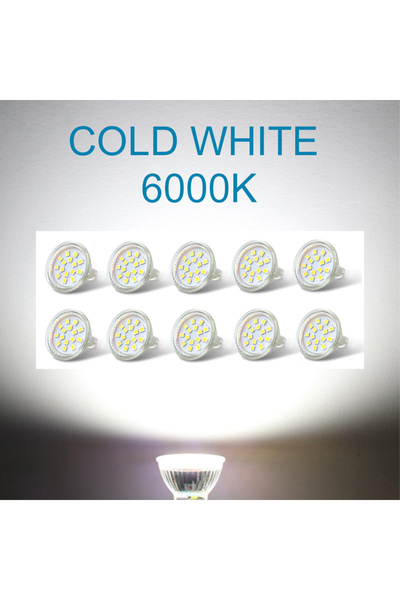 Choice 10 قطع LED أبيض بارد 10 قطع MR11 لمبة LED AC12V 5W بدون وميض 120 درجة ...