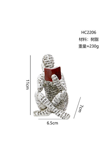 Choice تمثال امرأة قارئة على الطراز الاسكندنافي الحديث تمثال مفكر من الراتنج ...