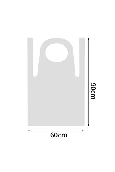 Choice 50PCS Disposable Aprons for Adults Transparent Waterproof Oil-proof Di...