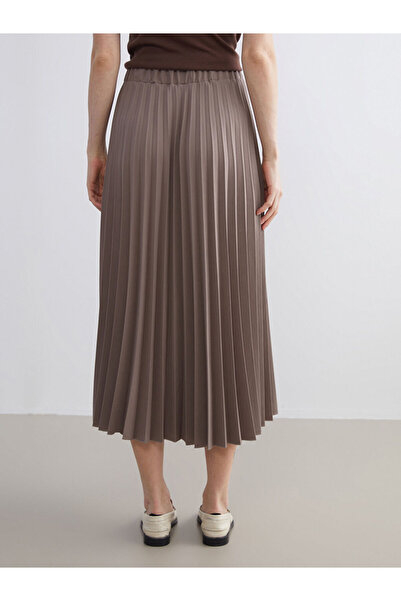 LC Waikiki Sparkling Choices from Shining Store |   Elastic Waist Chiffon Pleated Skirt
