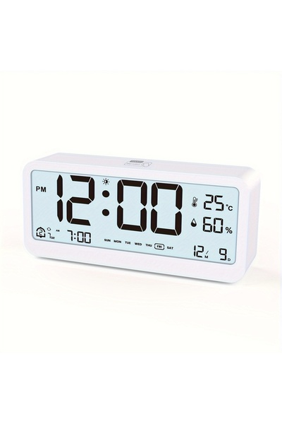 Choice G3440A Multi-function Digital Clock LED Brightness Adjustable Temperature and Humidity Display Dual