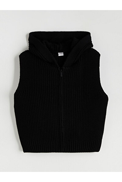 LC Waikiki Hooded Girls' Knitwear Vest from Uzg Store for Style Enthusiasts