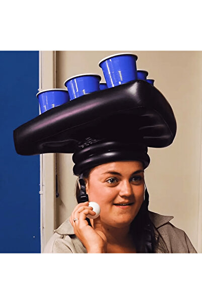 Choice Other black 1pc Inflatable Beer Ring Toss Game - Fun Party Game, Perfect For Bar Drinking Games & Bi