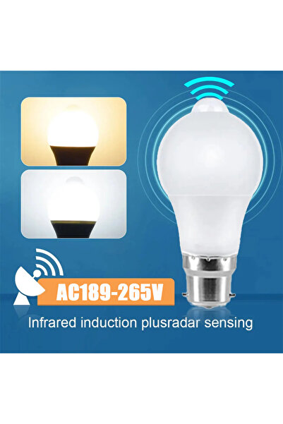 Choice 20 واط 220 فولت (189-265 فولت) أبيض بارد رادار الحركة B22 E27 B22 لمبة...