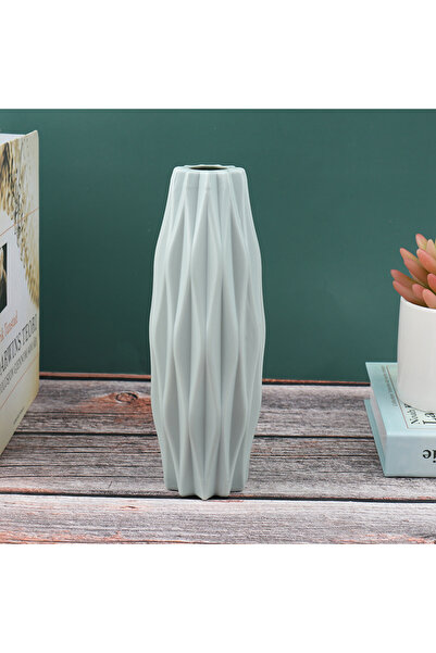 Choice Green Flower Vase Decoration Home Plastic Vase White Imitation Ceramic Flower Pot