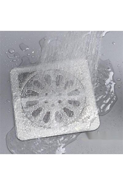 Choice 10Pcs White Bathroom Sink Drain Filter - PVC Woven Drainage Mesh Net Hair Catcher