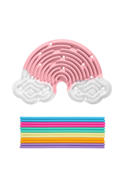 Choice3 وسادة تخفيف التوتر المصنوعة من السيليكون على شكل سحابة وردية، تساعد ع...