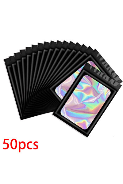 Choice 6x10cm A0370-black 50PCS 50Pcs/100PCS Translucent Smell Proof Mylar Bags Resealable Odor Proof Bags
