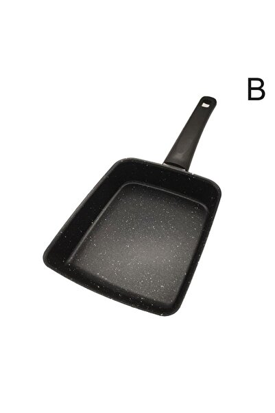 Choice B Pot Square Frying Pan Flat Bottom Mini Egg Cooker Non-stick Fried Co...