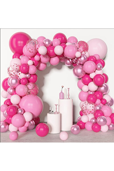 Choice نمط آخر 1 153 قطعة مجموعة قوس بالونات وردية، أحجام مختلفة 18 12 10 5 ب...