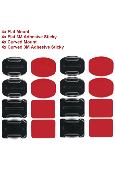 Choice مجموعة أدوات التثبيت اللاصقة لـ GoPro Hero 13 12 11 10 9 حاملات خوذة م...