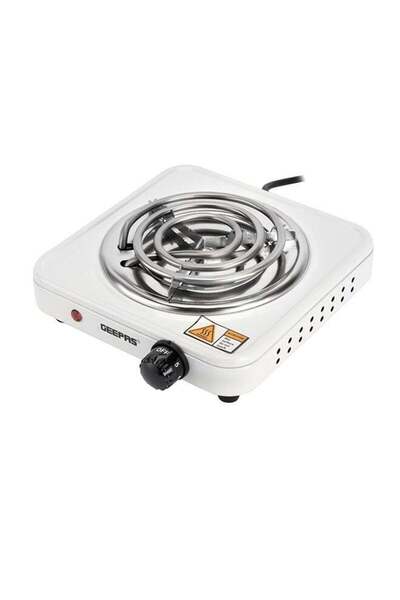 Geepas Electric Single Hot Plate with Temperature Control 1000 W GHP7577 White