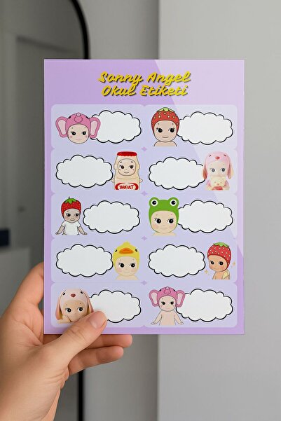 Planet Butik ملصقات مدرسية سوني أنجل، عبوة من 3 قطع