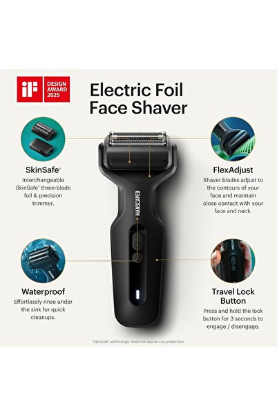 Manscaped The Chairman Plus Men's Electric Foil Face Shaver
