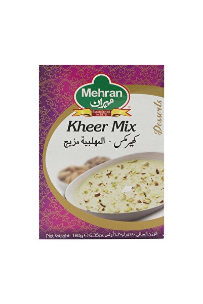 MEHRAN Kheer Mix 180 g Traditional Rice Dessert Mix with Real Milk Sugar Rice and Natural Flavor