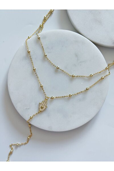 CHARMLUCKY ÖZEL SERİ HAMSA Y 2Lİ KOLYE