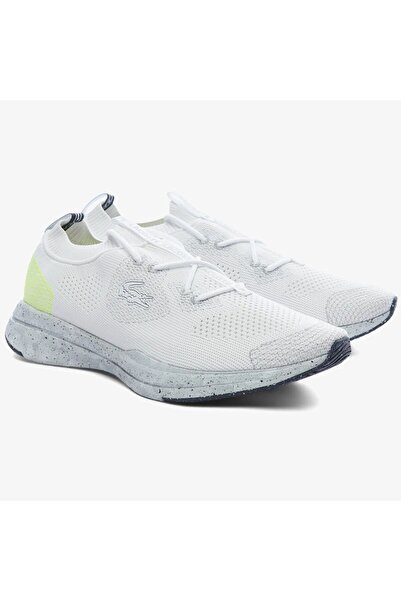 Lacoste Run Spin Eco Unisex White Yellow Sneaker Unisex Daily Sports Shoes White Yellow