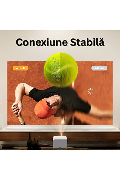 Velixo 1080P Projector, WiFi 6, BT 5.1, JBL Sound, Auto Focus, 4K, HDMI, USB, Mirror, Remote, 25000 Lumens