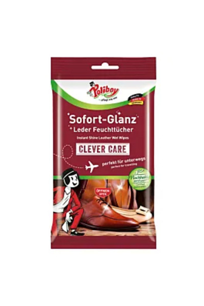 Poliboy șervețele umede pentru îngrijirea pielii pantofilor, 10 bucăți