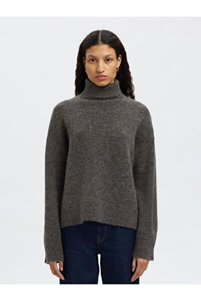 Selected Femme Rollkragenpullover Wollmix