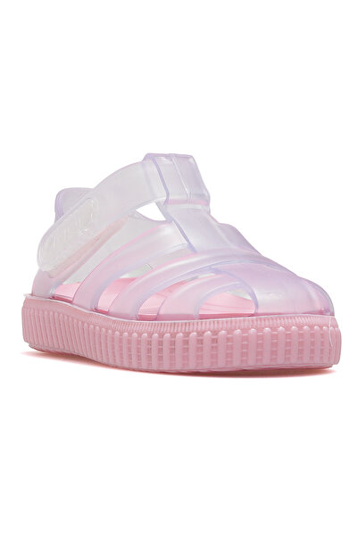 IGOR Nico Crystal Non-Slip Sole Children's Daily Sandals 25Y S10290 Transparent/Pink