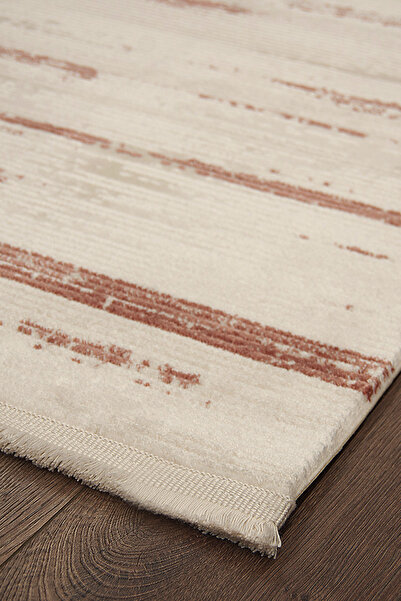 KASHE HALI Kashe Halı Bella Pudra Rengi Salon Oturma Odası Yatak Odası Korido...