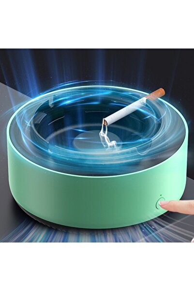 Flippy Multifunctional Ashtray with Smoke Absorption, Flippy, USB Charging, Air Purifier, 14.5×14×7.5 cm,