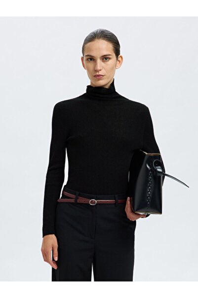 Selected Femme Rollkragenpullover Wollmix