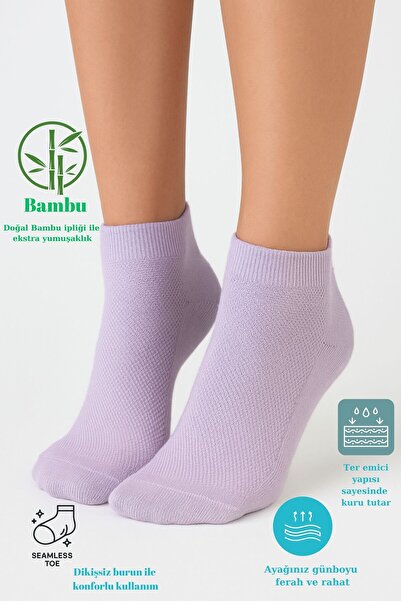 Socketta Дамски безшевни чорапи от бамбук, 7 чифта, различни цветове – Premium