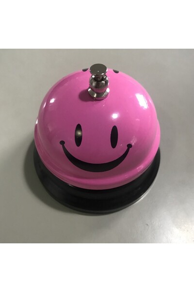 Flippy Multifunctional Metal Bell, Flippy, Pink, 7.5 x 7.5 x 6.5 cm, Training, Reception, Restaurants,