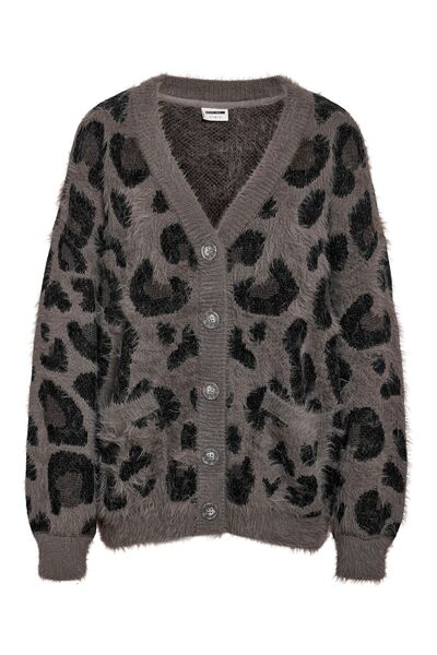 Noisy May Strickjacke Animalprint