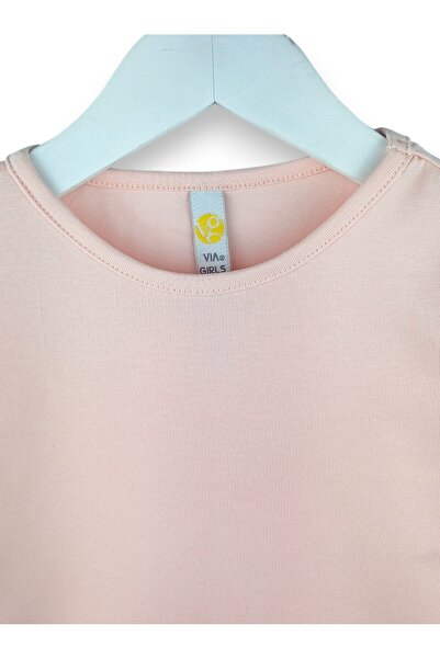 Via Girls Set of 3, Ages 3-6, 95% Cotton Long Sleeve Crew Neck Basic Bodysuit |   Children's Clothing for Ages 3-6