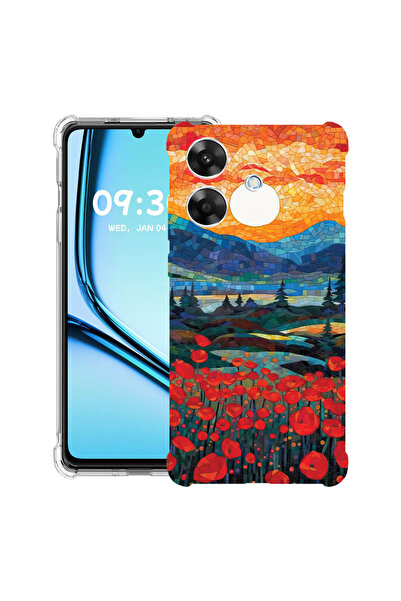 bestcase Husă antișoc pentru Realme Note 60 / Note 60X cu design Poppies in S...