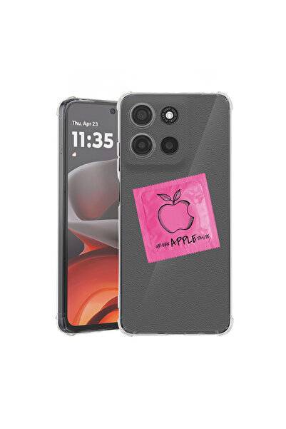 bestcase Carcasă antișoc pentru Motorola Edge 60 Pro cu design Apple roz, 2052054 AS 1456