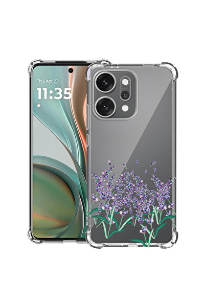bestcase Αντικραδασμική θήκη πίσω μέρους για OPPO Reno 14 5G με σχέδιο λεβάντ...