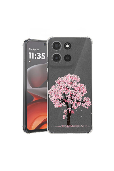 bestcase Husă antișoc pentru Motorola Edge 60 Pro cu design copaci înfloriți, 2052054 AS 1833