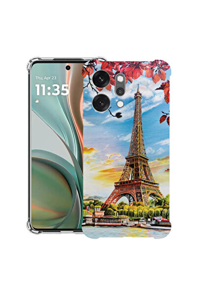 bestcase Husă antișoc pentru OPPO Reno 14 5G cu design Turnul Eiffel din Pari...