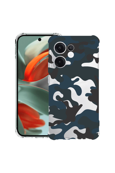 bestcase Husă antișoc pentru OPPO Reno 14 F / FS cu design camuflaj, 2052058 ...