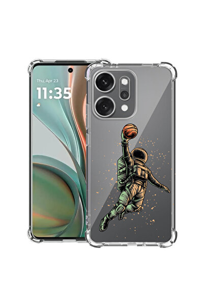bestcase Husă antișoc pentru OPPO Reno 14 5G cu design Astronaut Basketball, ...