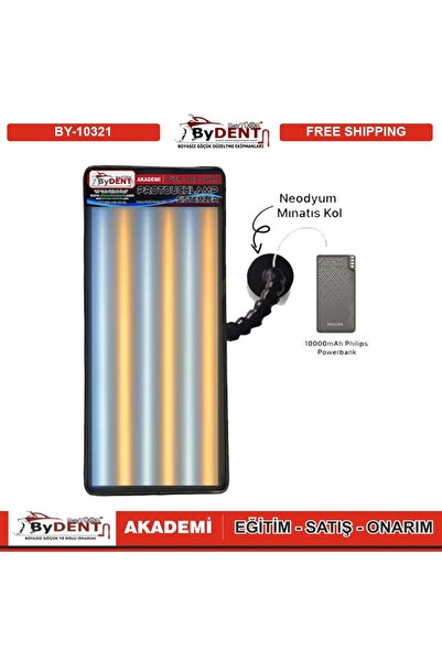 ByDENT Pdr Boyasız Göçük Düzeltme Şarjlı Küçük Lamba Mıknatıslı 45x21