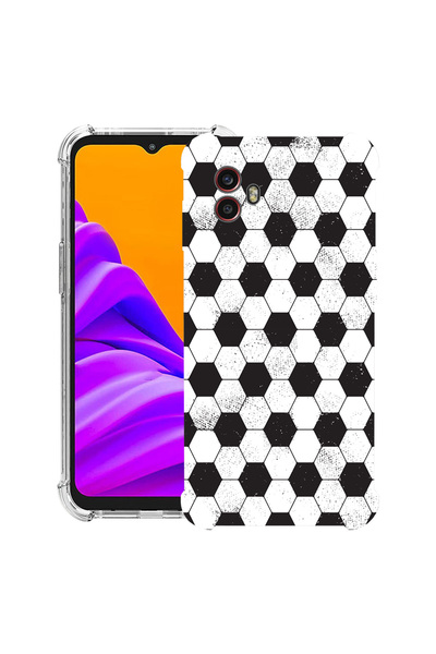 bestcase Husă antișoc pentru Samsung Galaxy Xcover 7 Pro cu model fotbal, 205...