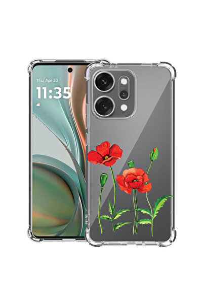 bestcase Carcasă antișoc pentru OPPO Reno 14 5G cu design Red Poppy, 2052057 ...