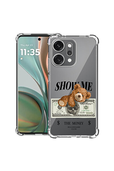 bestcase Husă antișoc pentru OPPO Reno 14 5G cu design Teddy Bear Show Me The...