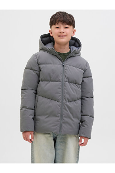 Jack & Jones Jack Jones Jjglobal Puffer Jacket Jnr Children's Gray Coat 12283847-05