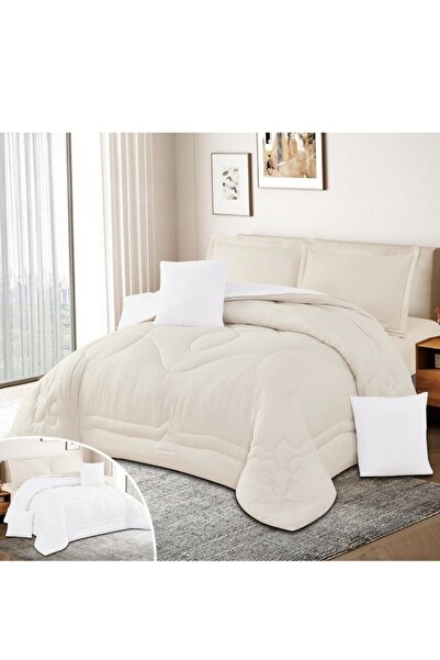 smart home Summer double Comforter, Reversible. Double-stuffed, 6-piece microfiber sleeping set, 230x250cm