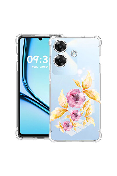 bestcase Husă antișoc pentru Realme Note 60 / Note 60X cu design flori pastel...