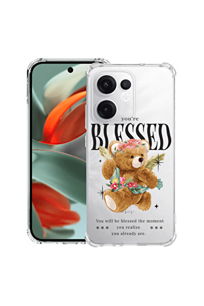 bestcase Carcasă antișoc Husa compatibilă cu Oppo Reno15 Pro, Teddy Bear Blessed